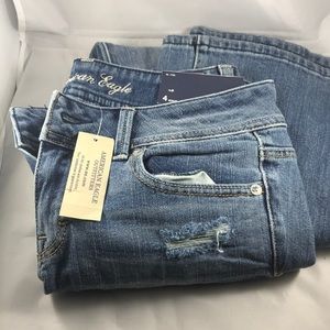 American Eagle original boot distressed jeans- 4